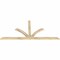 Ekena Millwork Richland Rough Sawn Timber Gable Bracket, Douglas Fir, 96"W x 44"H x 2"D x 4"F, 11/12 Pitch GBW096X44X0204RIC00RDF - alternate 5